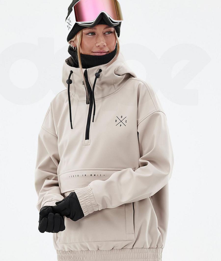 Brown Women's Dope Cyclone W Ski Jackets | AUWY3651