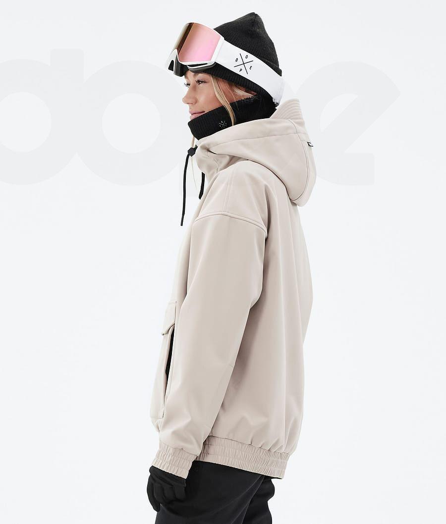 Brown Women's Dope Cyclone W Ski Jackets | AUWY3651