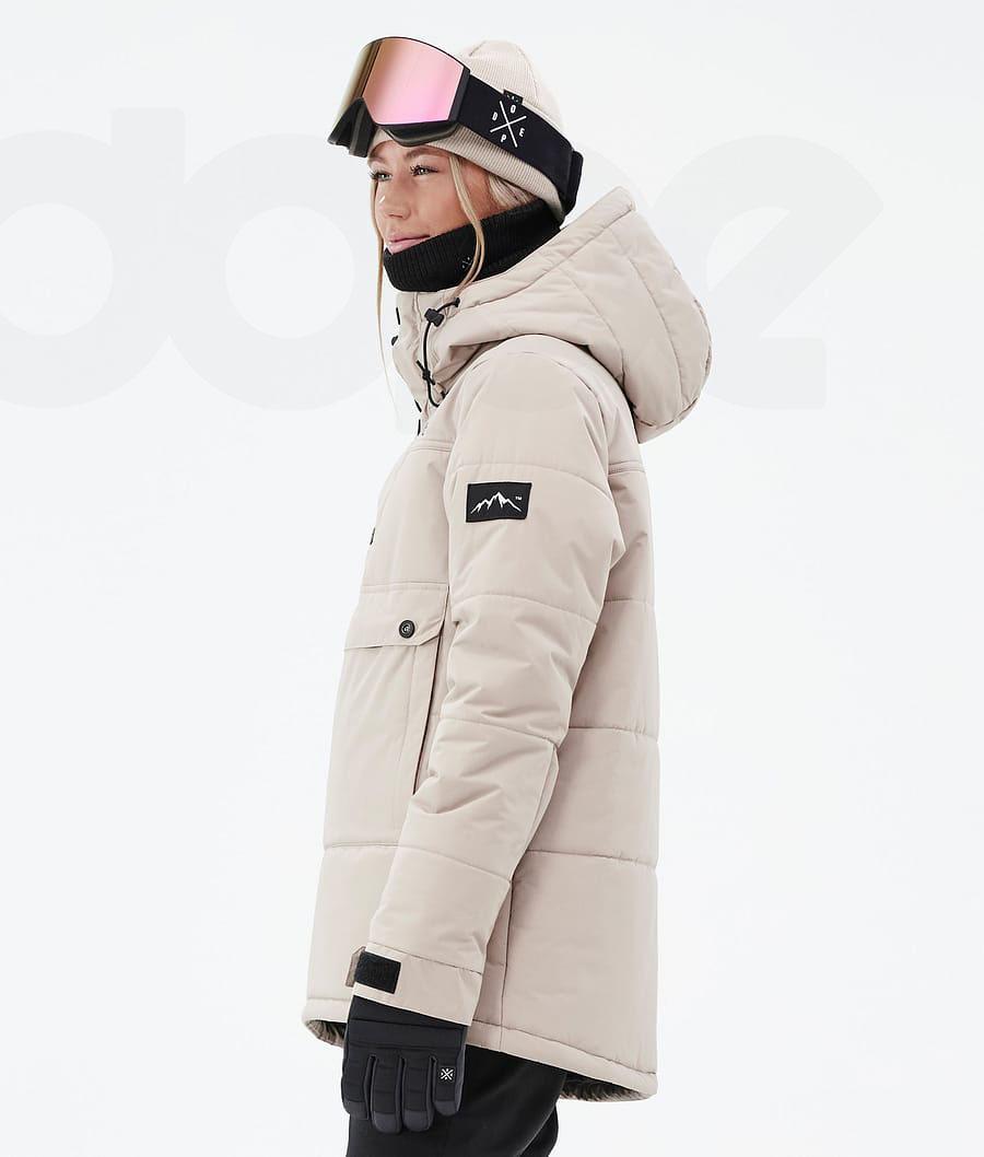 Brown Women's Dope Puffer W Snowboard Jackets | AUXF3502