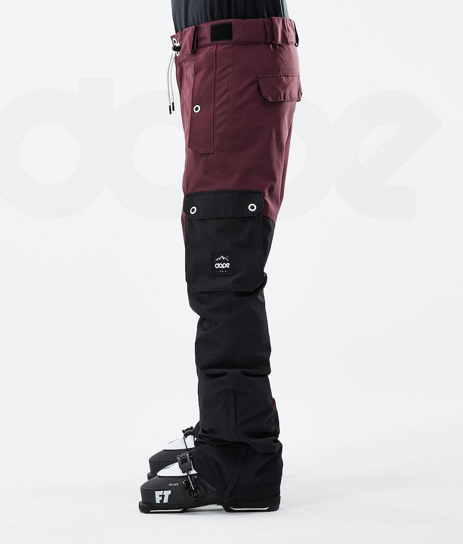 Burgundy / Black Men's Dope Adept 2021 Ski Pants | AUAP2601