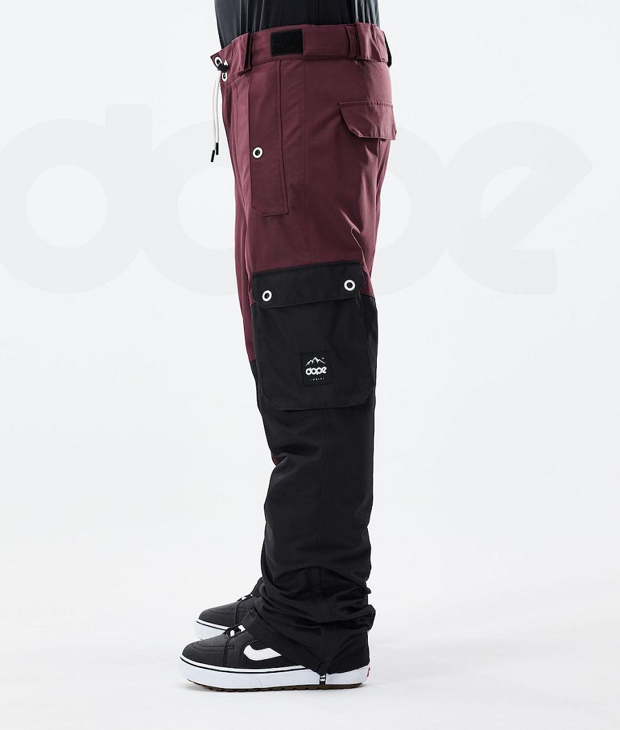 Burgundy / Black Men's Dope Adept 2021 Snowboard Pants | AUCE2538