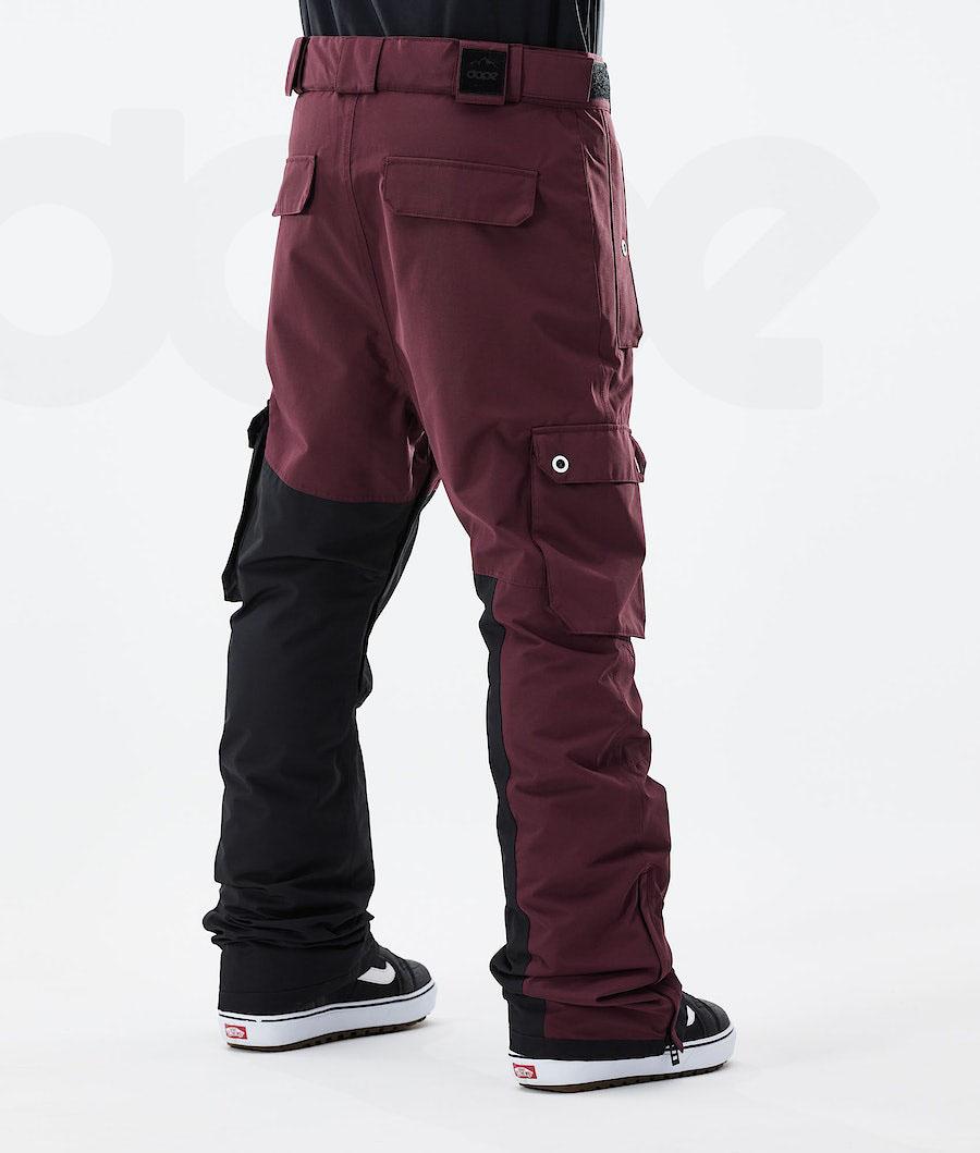 Burgundy / Black Men's Dope Adept 2021 Snowboard Pants | AUCE2538