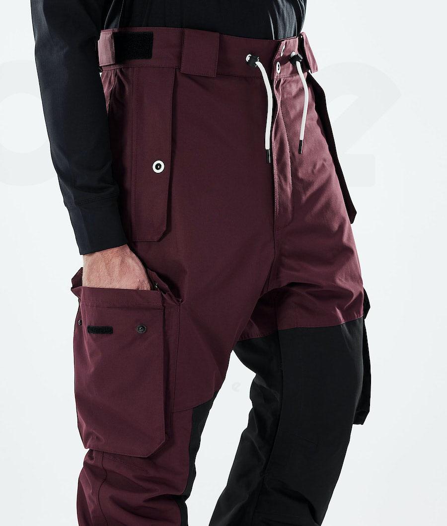 Burgundy / Black Men's Dope Adept 2021 Snowboard Pants | AUCE2538