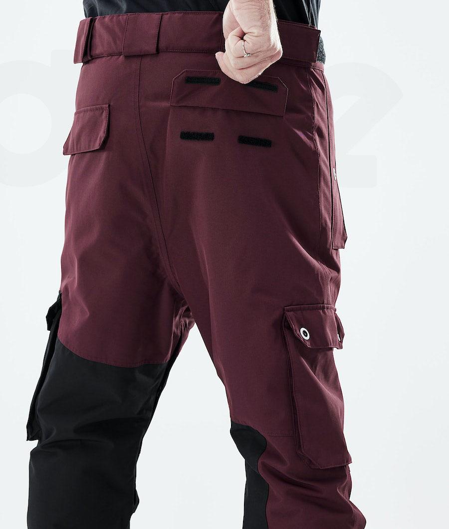 Burgundy / Black Men's Dope Adept 2021 Snowboard Pants | AUCE2538