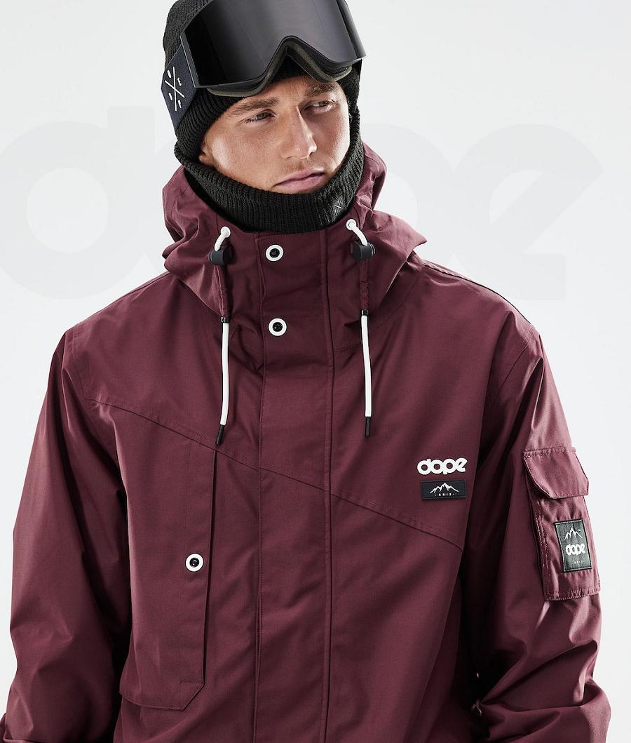 Burgundy Men's Dope Adept 2021 Ski Jackets | AUBC2872