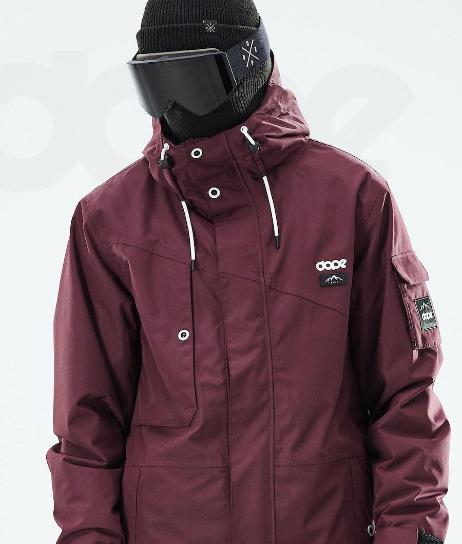 Burgundy Men's Dope Adept 2021 Ski Jackets | AUBC2872