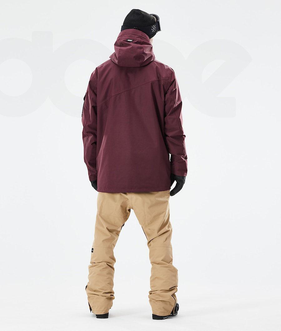 Burgundy Men's Dope Adept 2021 Ski Jackets | AUBC2872