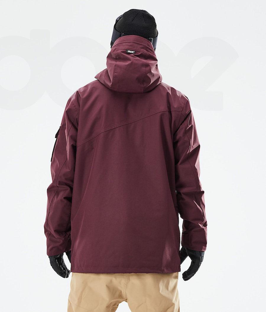 Burgundy Men's Dope Adept 2021 Ski Jackets | AUBC2872