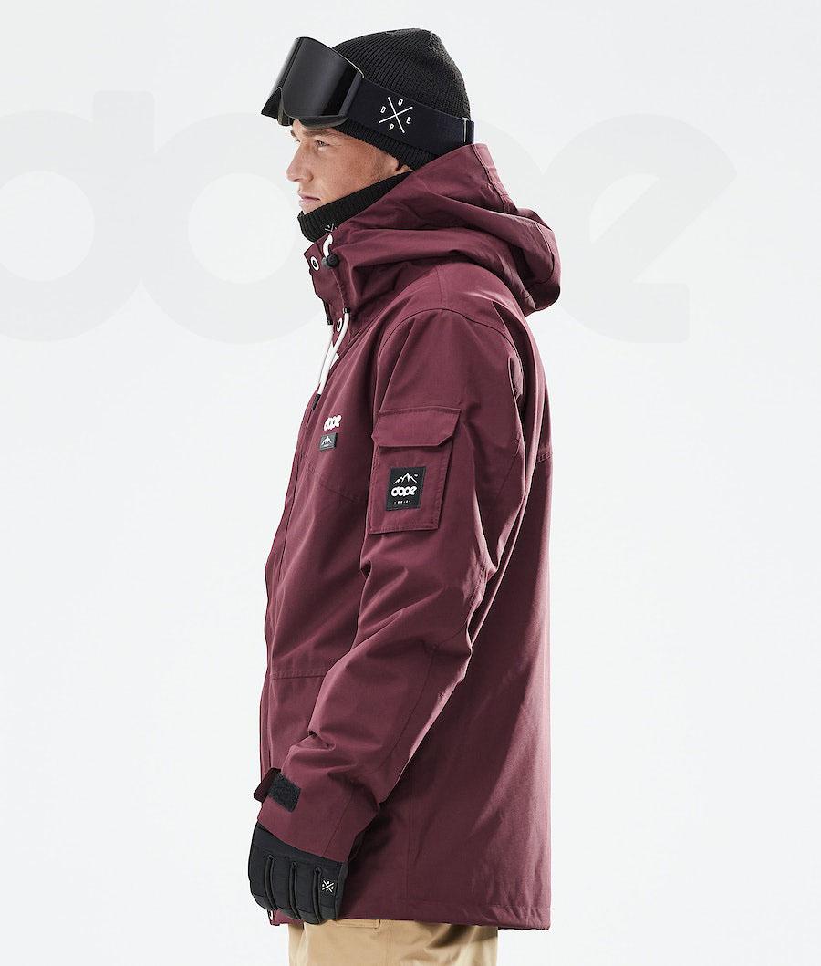 Burgundy Men's Dope Adept 2021 Ski Jackets | AUBC2872