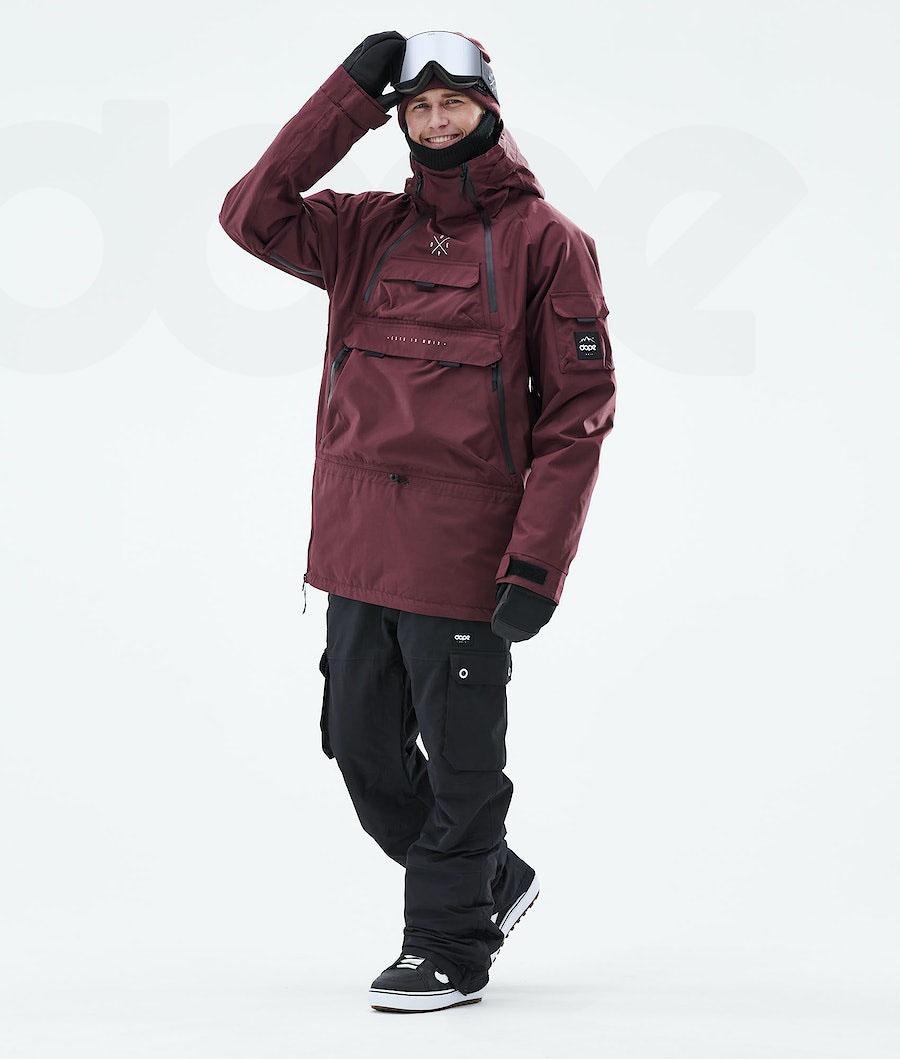 Burgundy Men's Dope Akin 2019 Snowboard Jackets | AUAP2743