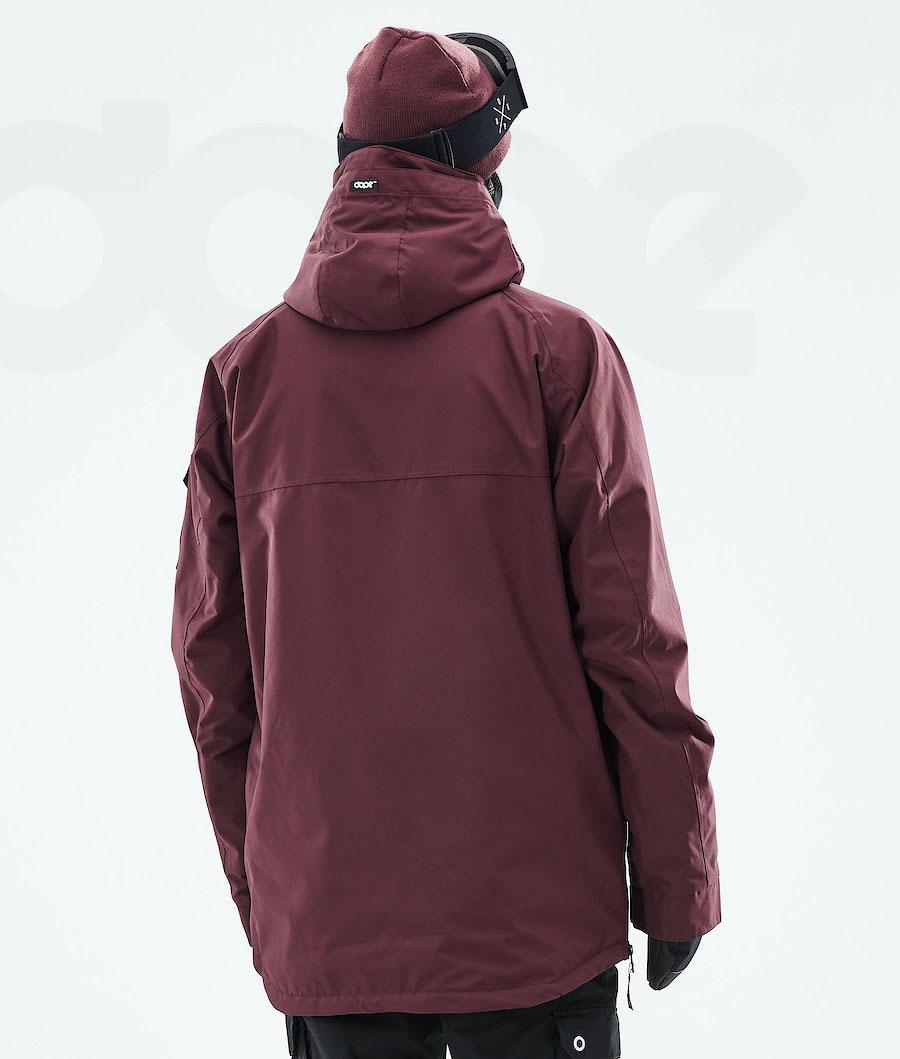 Burgundy Men's Dope Akin 2019 Snowboard Jackets | AUAP2743