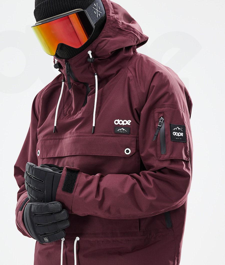 Burgundy Men's Dope Annok 2021 Ski Jackets | AUWY2894