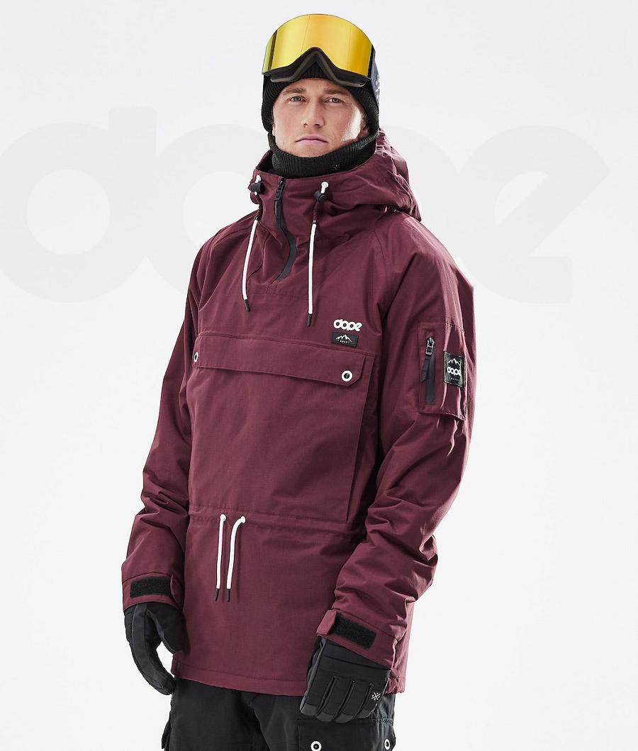 Burgundy Men\'s Dope Annok 2021 Ski Jackets | AUWY2894