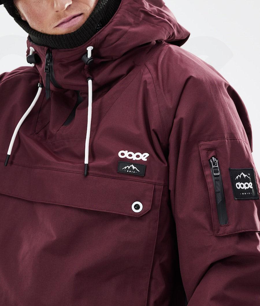 Burgundy Men's Dope Annok 2021 Snowboard Jackets | AUCE2758