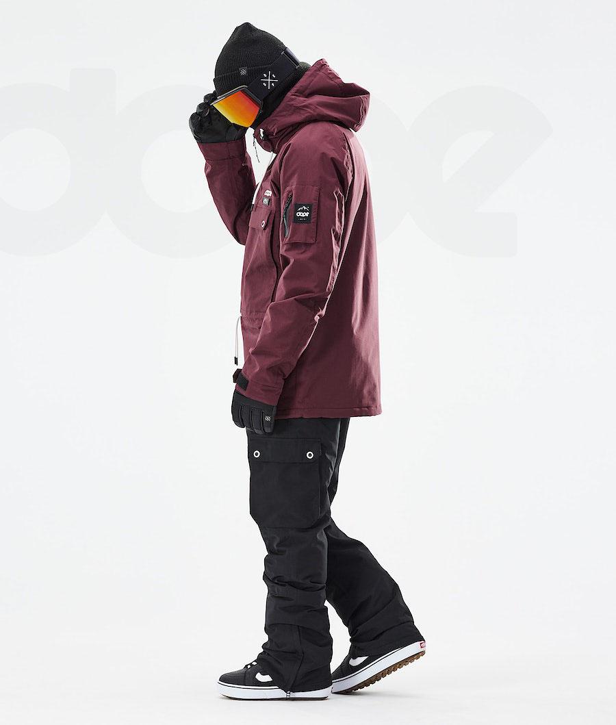 Burgundy Men's Dope Annok 2021 Snowboard Jackets | AUCE2758