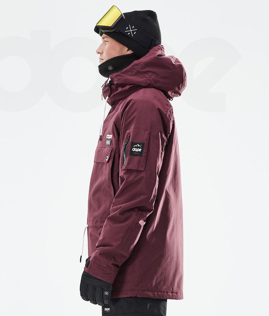 Burgundy Men's Dope Annok 2021 Snowboard Jackets | AUCE2758