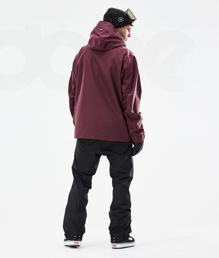 Burgundy Men's Dope Blizzard Full Zip 2021 Snowboard Jackets | AUQZ2780