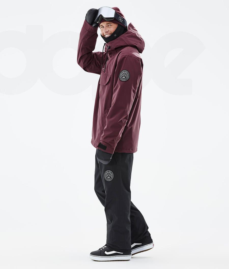 Burgundy Men's Dope Blizzard Snowboard Jackets | AUHK2764