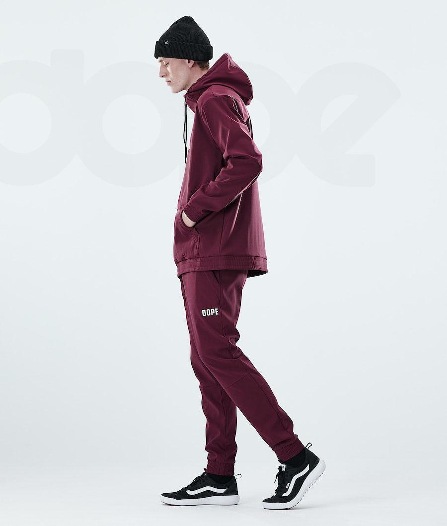 Burgundy Men's Dope Flight Outdoor Pants | AUDN2670