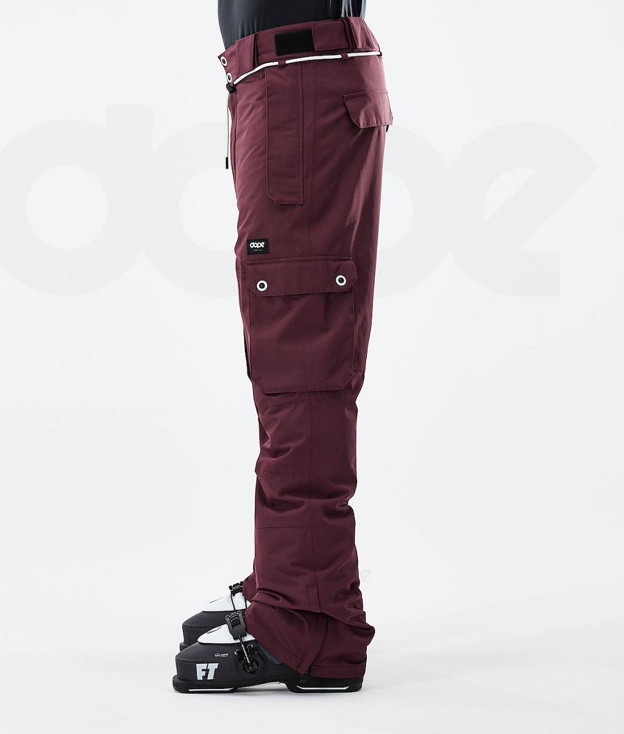 Burgundy Men's Dope Iconic 2021 Ski Pants | AUTV2652