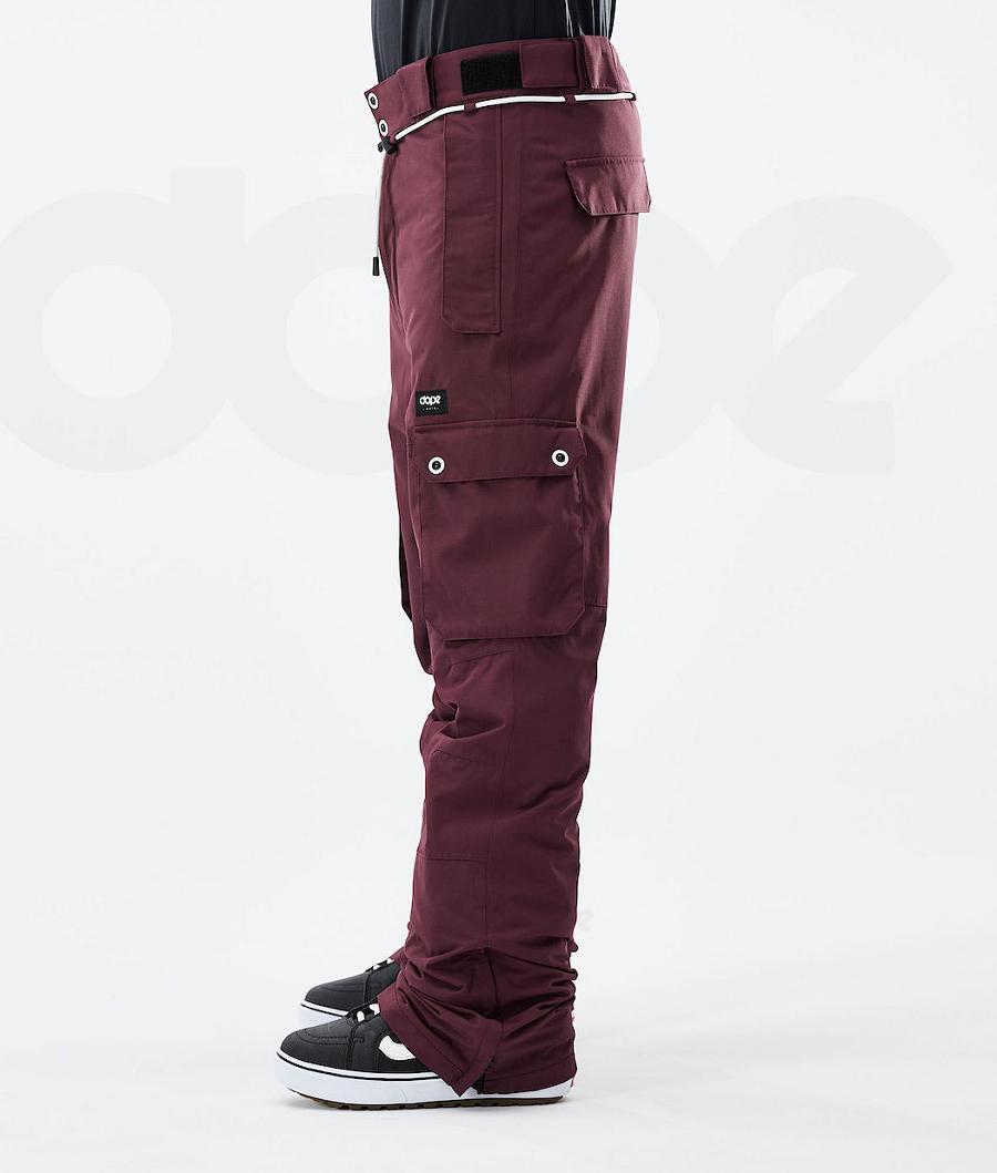 Burgundy Men's Dope Iconic 2021 Snowboard Pants | AUVD2589