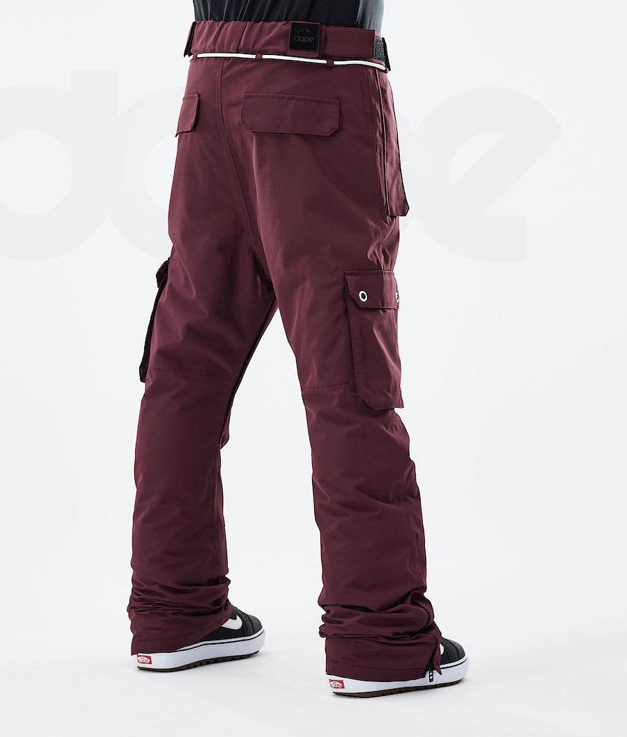 Burgundy Men's Dope Iconic 2021 Snowboard Pants | AUVD2589