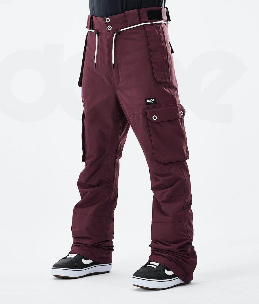 Burgundy Men\'s Dope Iconic 2021 Snowboard Pants | AUVD2589