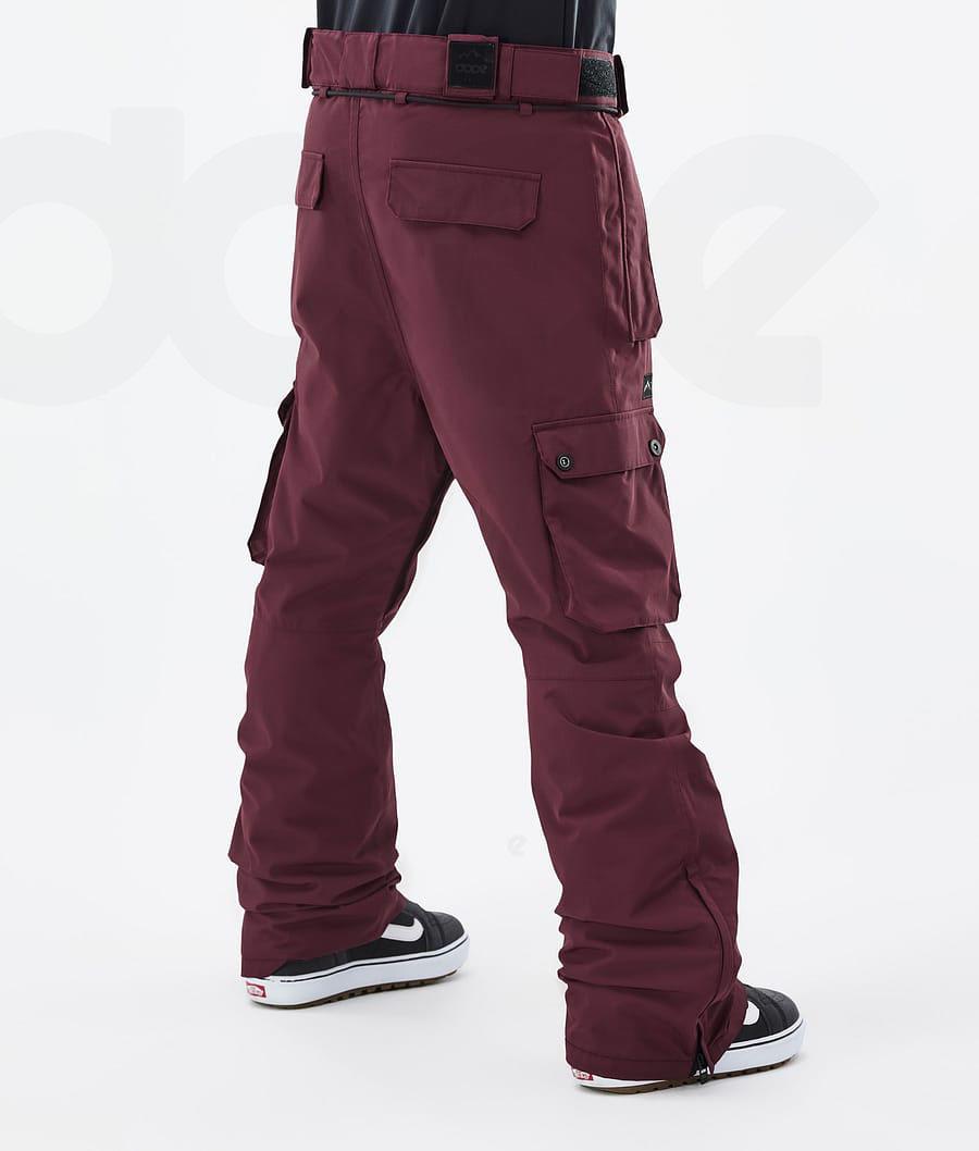 Burgundy Men's Dope Iconic Don Snowboard Pants | AULH2593