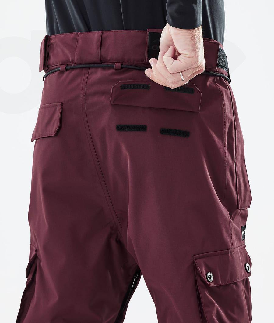 Burgundy Men's Dope Iconic Don Snowboard Pants | AULH2593