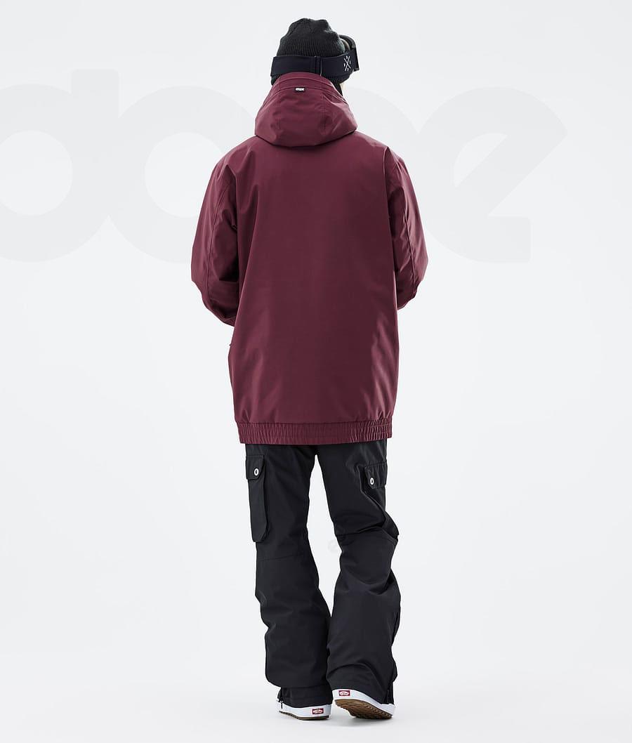 Burgundy Men's Dope Migoo 2X-Up Snowboard Jackets | AUKI2807