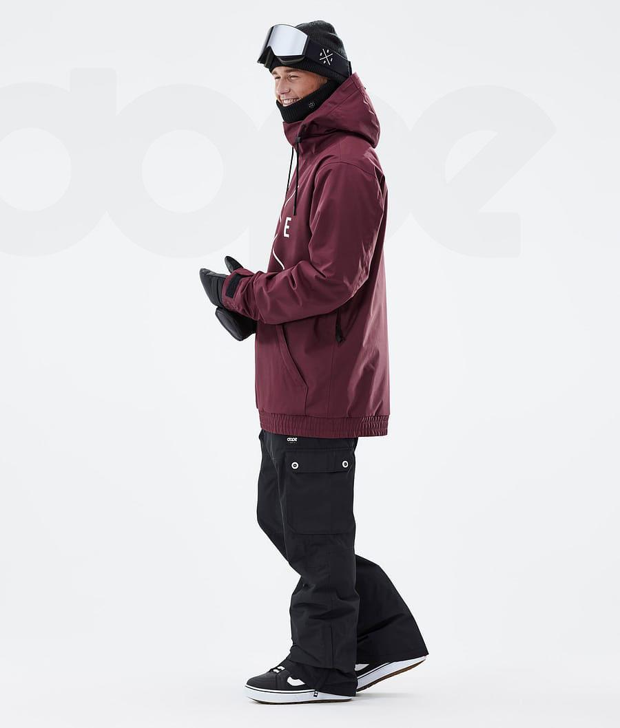 Burgundy Men's Dope Migoo 2X-Up Snowboard Jackets | AUKI2807