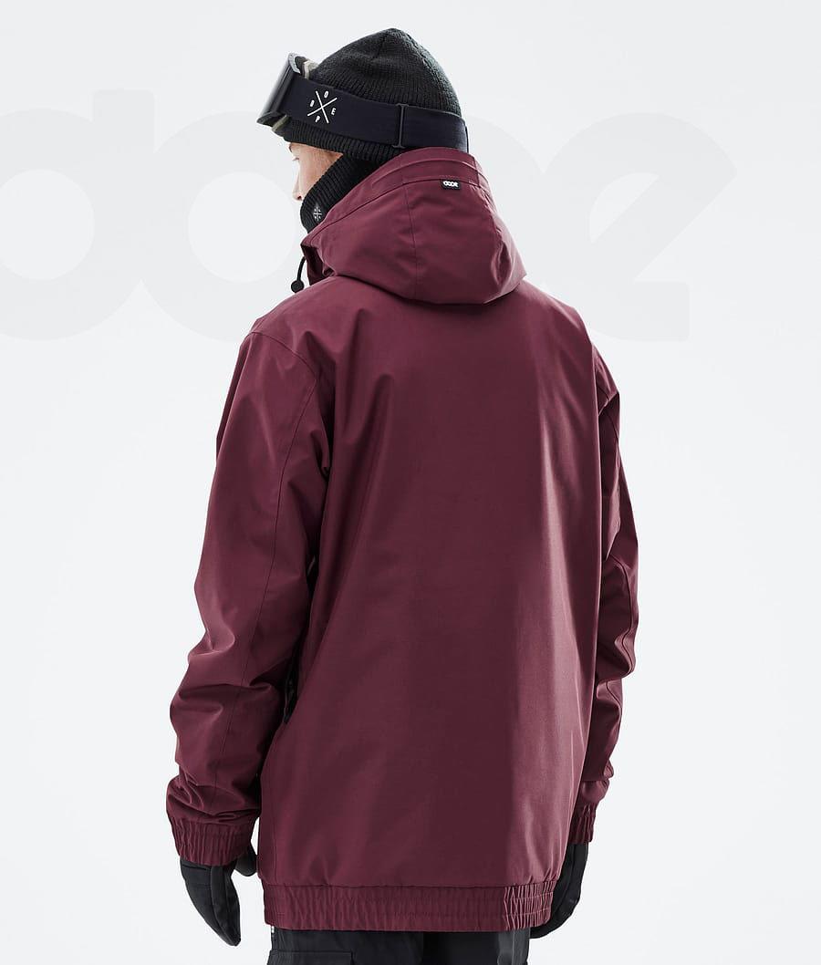 Burgundy Men's Dope Migoo 2X-Up Snowboard Jackets | AUKI2807