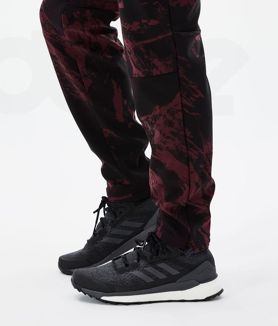 Burgundy Men's Dope Nomad Paint Outdoor Pants | AUEX2680