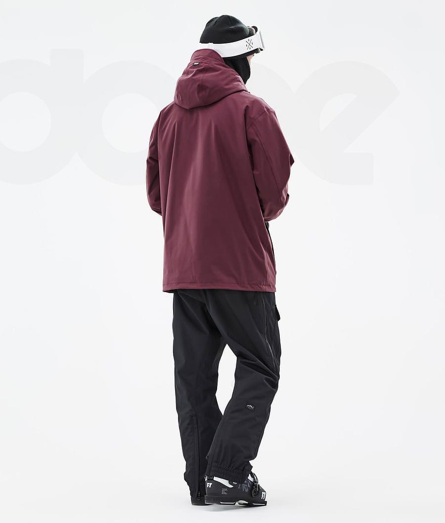 Burgundy Men's Dope Ranger Ski Jackets | AUVD2944