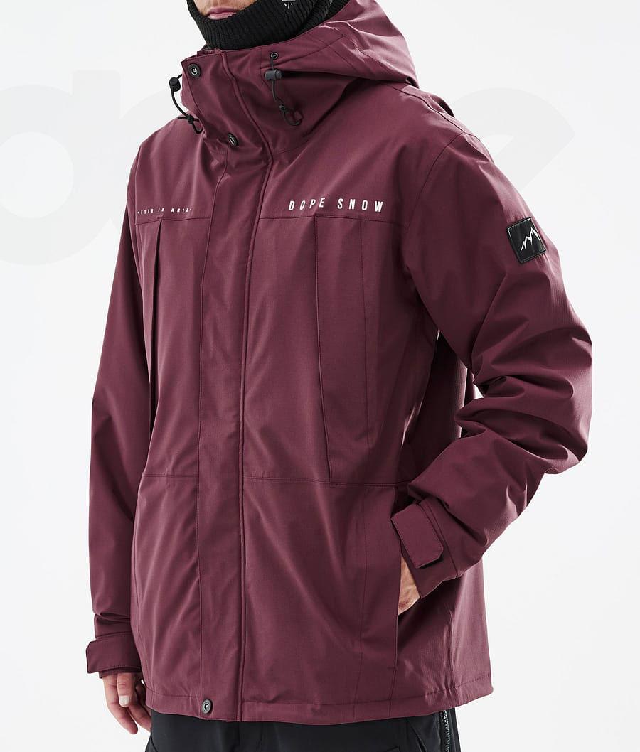 Burgundy Men's Dope Ranger Ski Jackets | AUVD2944