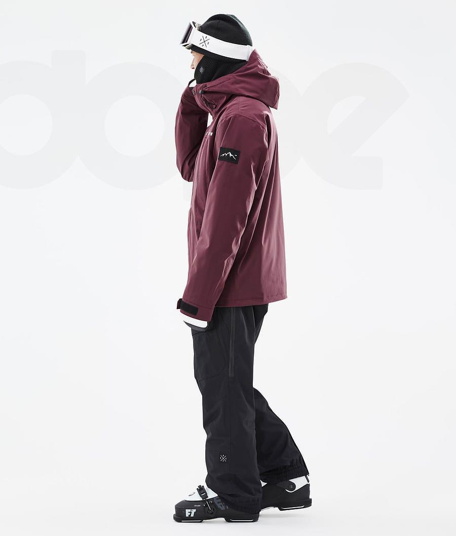 Burgundy Men's Dope Ranger Ski Jackets | AUVD2944