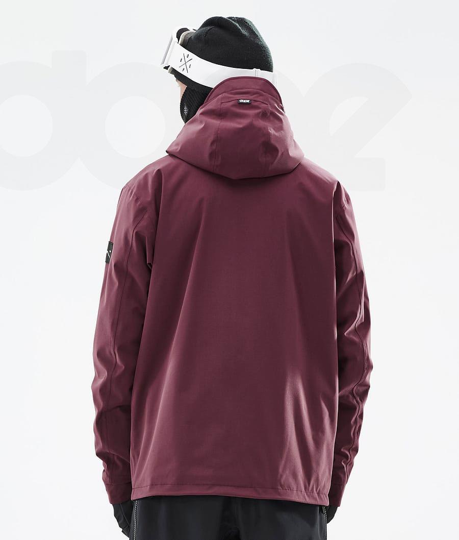 Burgundy Men's Dope Ranger Ski Jackets | AUVD2944