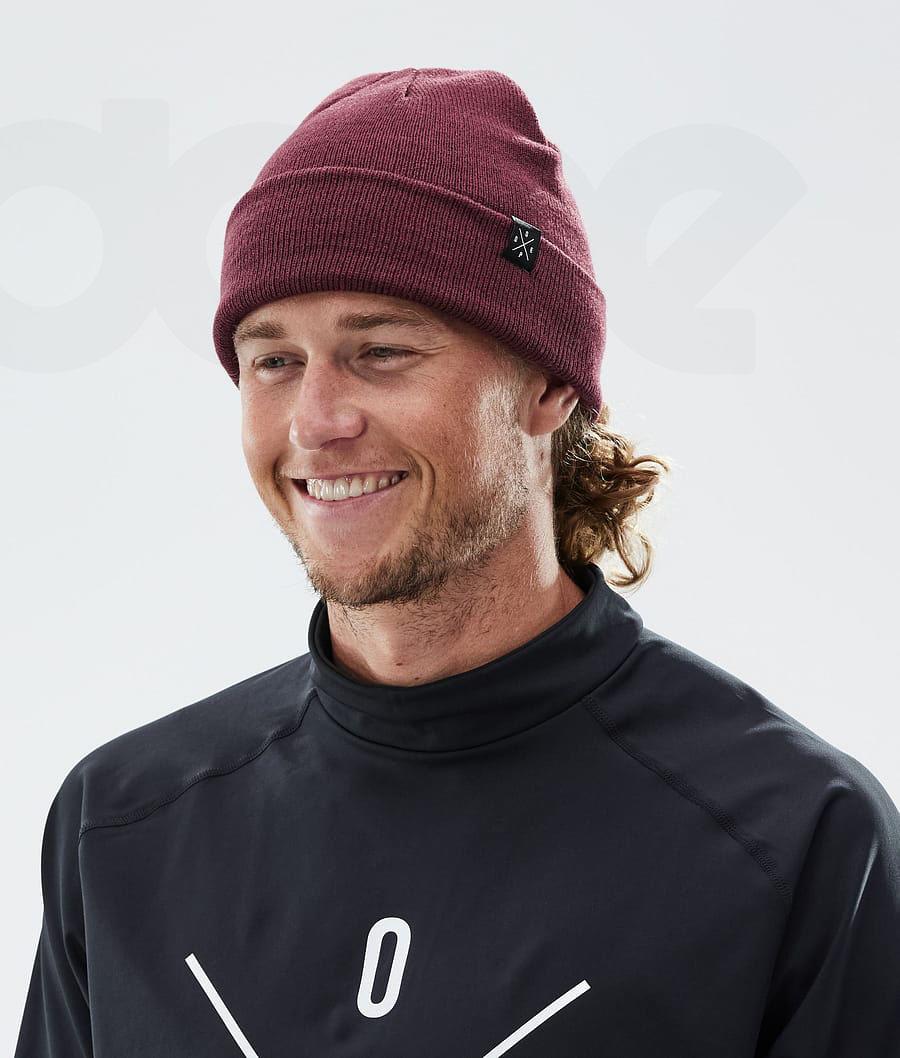 Burgundy Men's Dope Solitude 2021 Beanie | AUWY3223