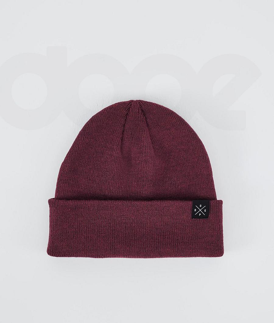 Burgundy Men\'s Dope Solitude 2021 Beanie | AUWY3223