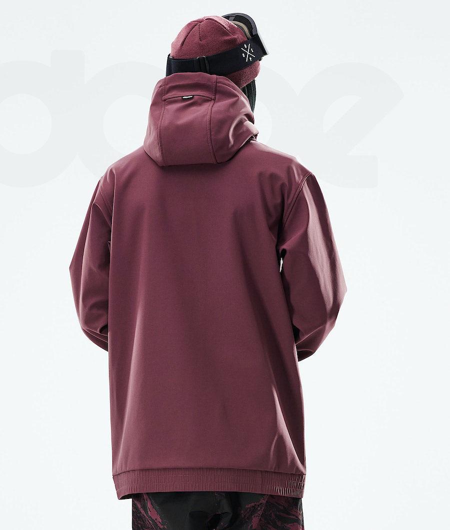 Burgundy Men's Dope Yeti 2021 Capital Snowboard Jackets | AUFM2838