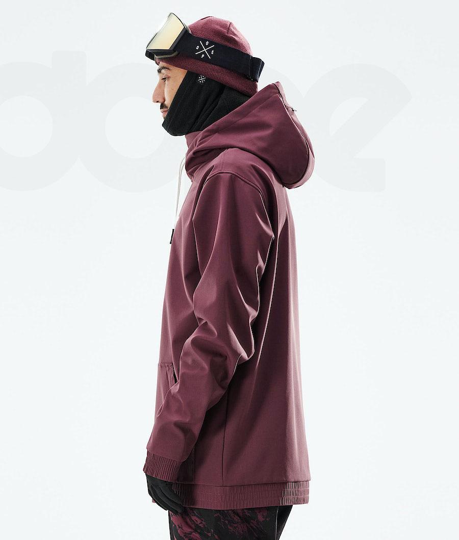 Burgundy Men's Dope Yeti 2021 Capital Snowboard Jackets | AUFM2838