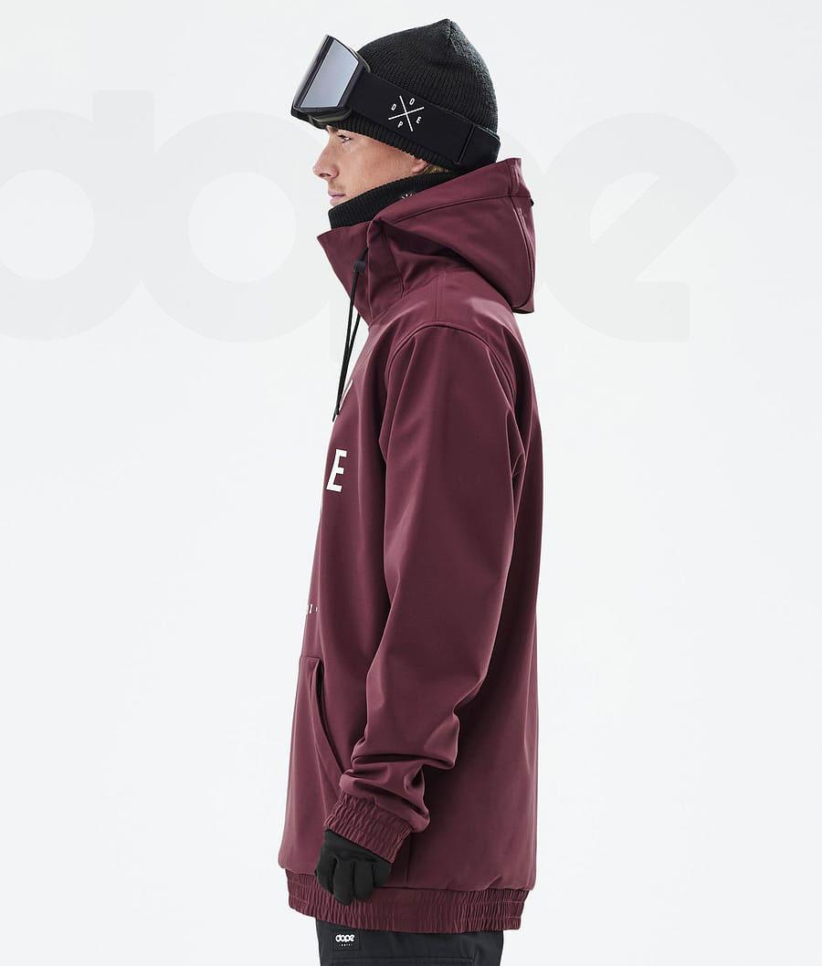 Burgundy Men's Dope Yeti 2X-Up Ski Jackets | AUEX2964