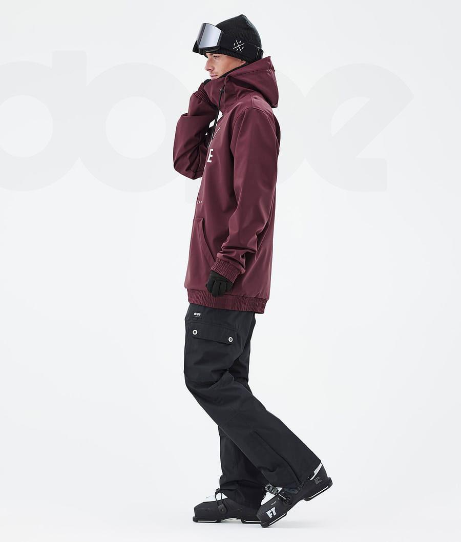 Burgundy Men's Dope Yeti 2X-Up Ski Jackets | AUEX2964