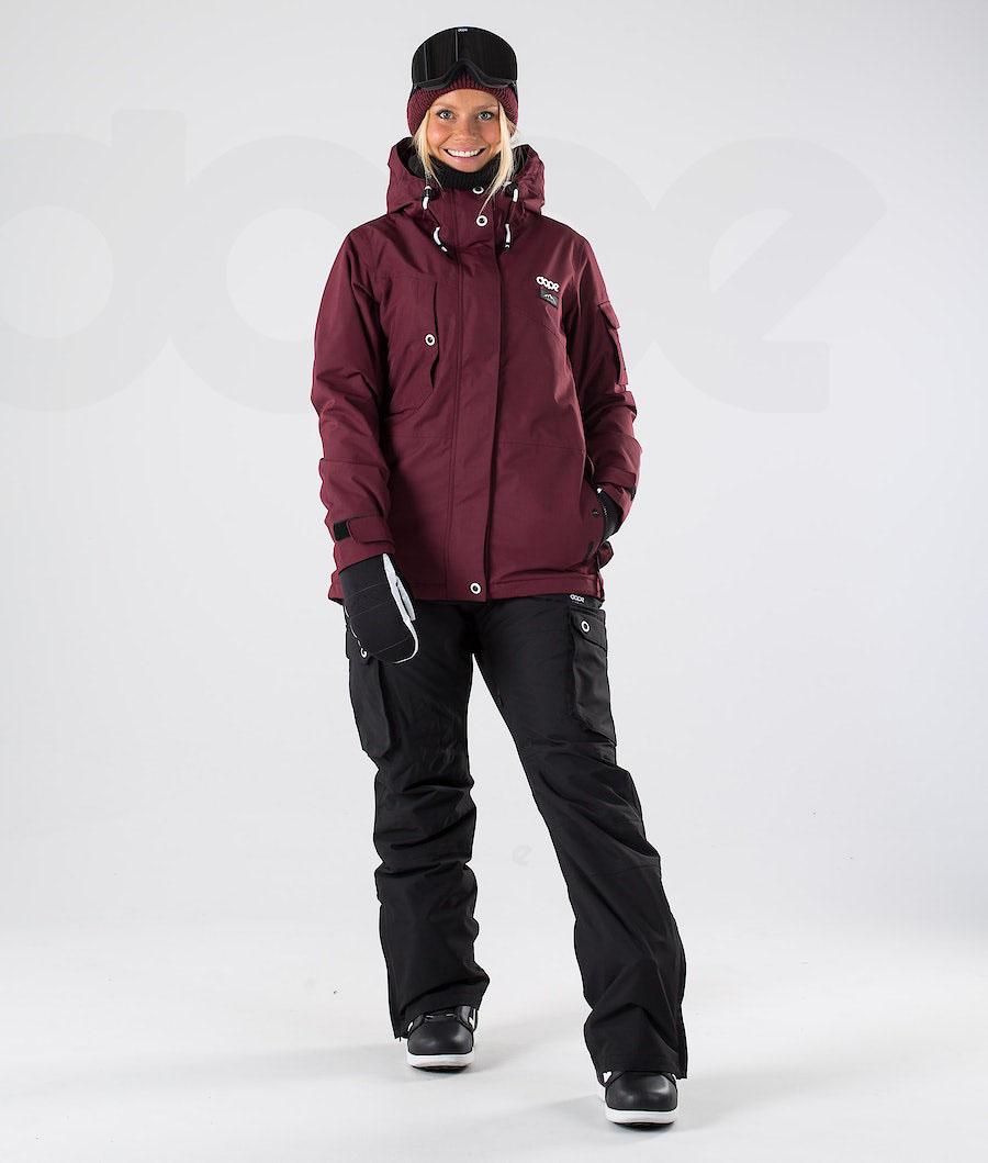 Burgundy Women's Dope Adept W 2019 Snowboard Jackets | AUNB3394