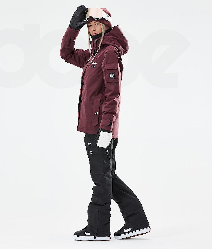 Burgundy Women's Dope Adept W 2021 Snowboard Jackets | AUZG3399