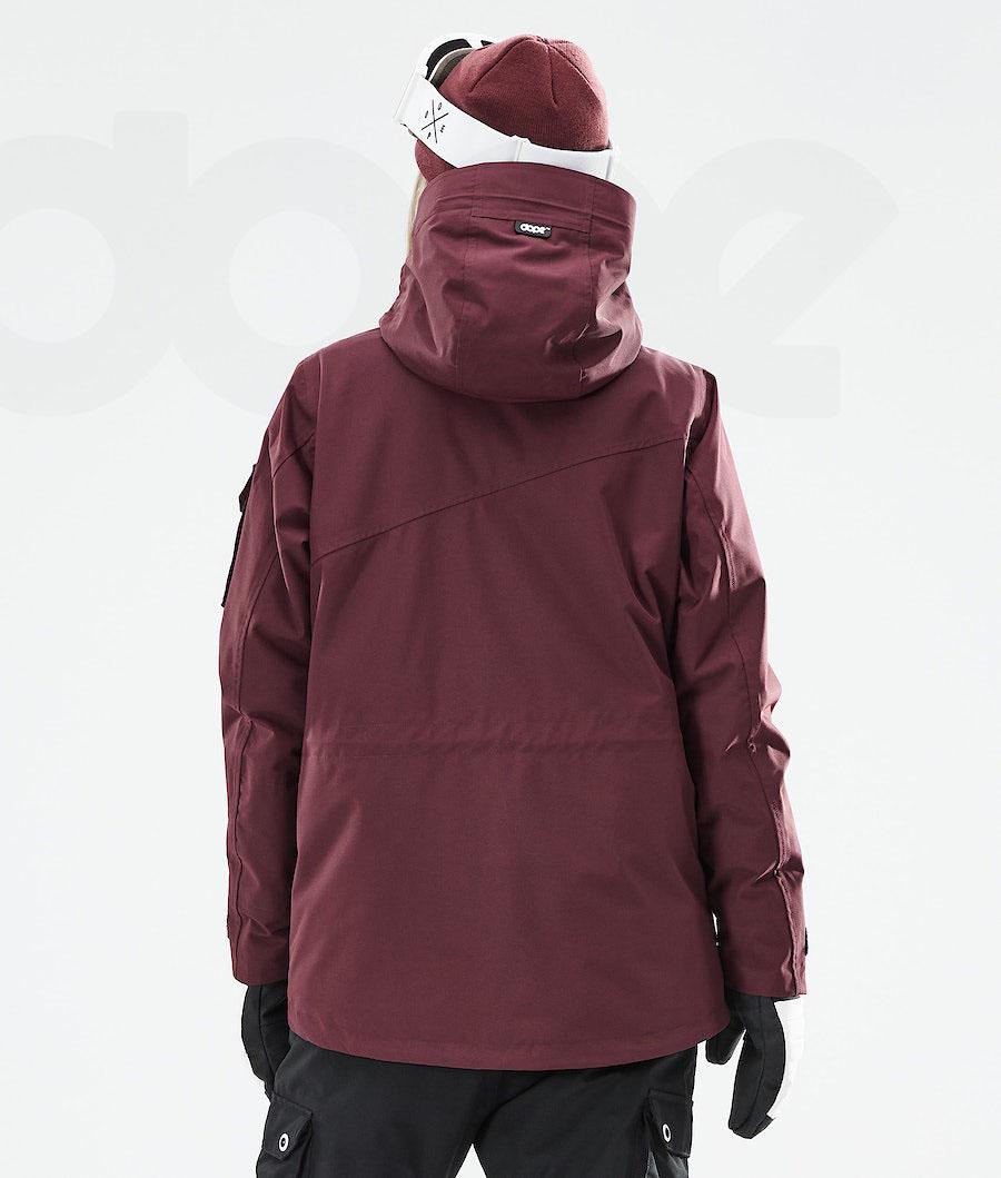 Burgundy Women's Dope Adept W 2021 Snowboard Jackets | AUZG3399