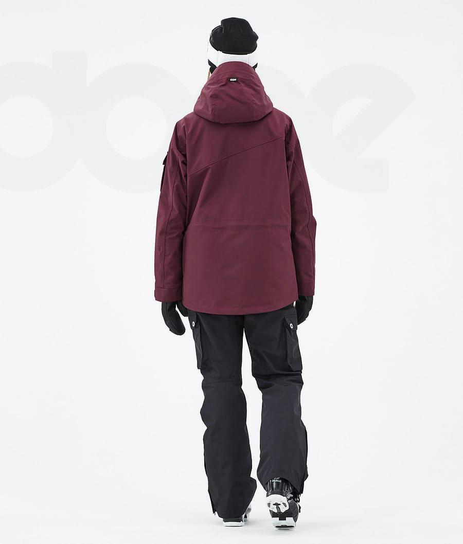 Burgundy Women's Dope Adept W Ski Jackets | AUCE3553