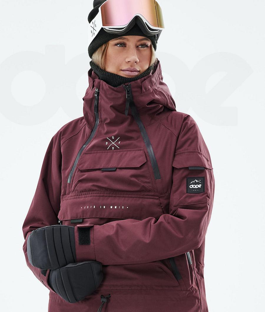 Burgundy Women's Dope Akin W 2019 Ski Jackets | AUSO3582