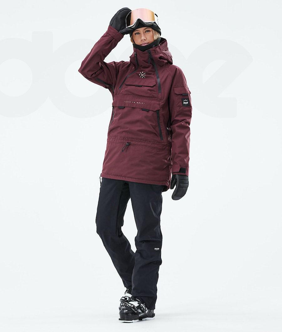 Burgundy Women's Dope Akin W 2019 Ski Jackets | AUSO3582