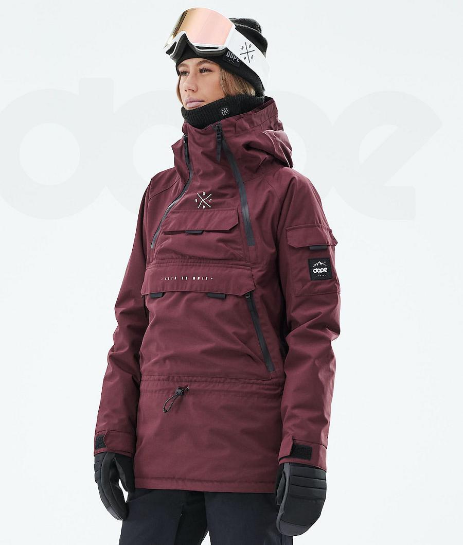 Burgundy Women\'s Dope Akin W 2019 Ski Jackets | AUSO3582